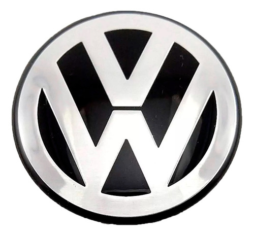 1 Emblema  55 Mm Para Calota Volkswagen Centro Miolo Vw