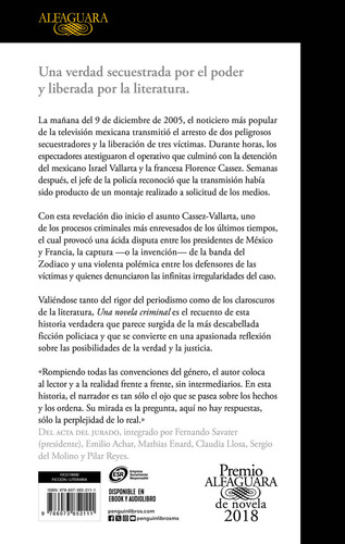 Libro Una Novela Criminal De Volpi, Jorge 01 Editorial Alfaguara
