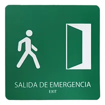 Comprar Letrero Señal Salida Emergencia Económico Fotoluminiscente