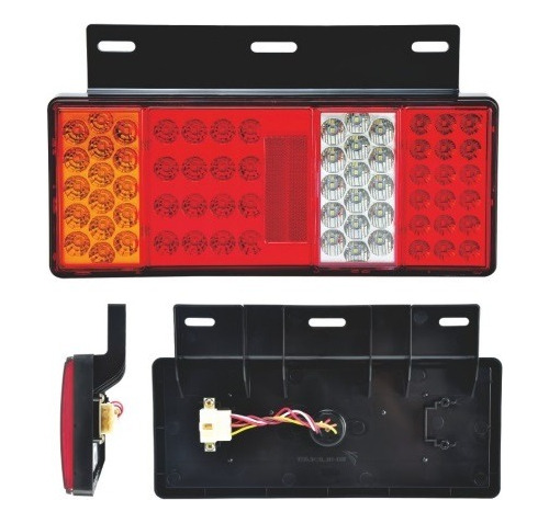 Jgo De 2  Faroles  Tras Led 12 Y 24v Camion Foton Jac Jmc