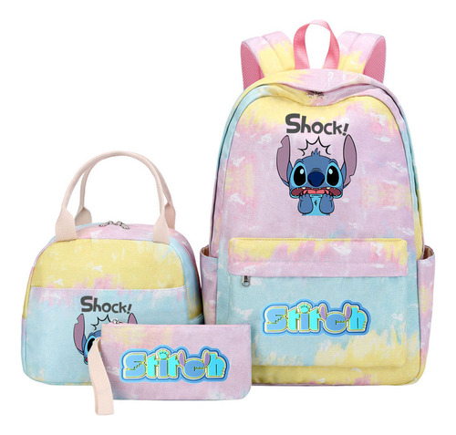 Mochila De Moda Stitch Lilo, Mochilas Escolares, Lonchera P