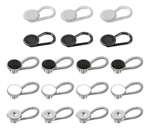 Extensores De Cuello Elástico De 18 Piezas, Cinturón De