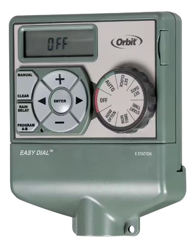 Temporizador De Riego De 6 Zonas Orbit Para Rociadores Subte Color Verde Musgo