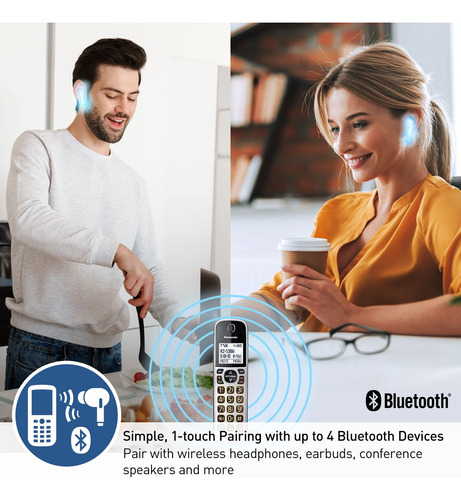Sistema Telefónico Con Cable Panasonic Kx-tgf892b Con Blueto