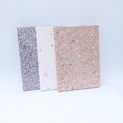 Libreta Tipo Agendas Escarchada Glitter Tapa Dura Pointer