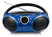 Comprar Singing Wood 030b: Reproductor De Cd Portátil Con Bluetooth, Radio Estéreo Am\u002Ffm, Entrada Auxiliar, Conector Para Auriculares, Alimentación Por Cable O Batería (azul Starlight).