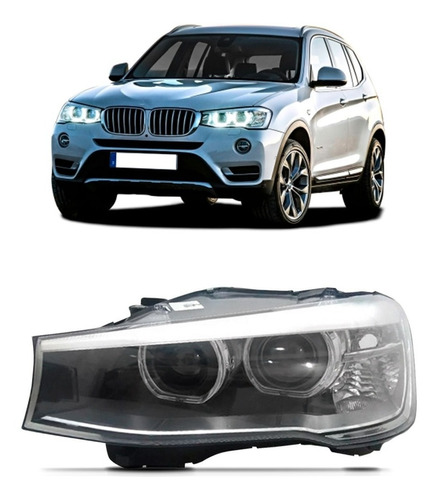 Farol Bmw X3 2013 2014 2015 2016 Eletrico C/led Drl