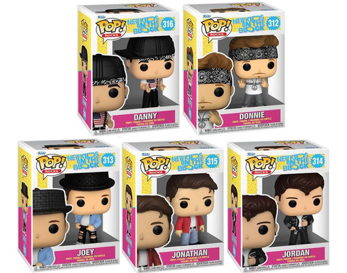 Funko Pop Rocks Set Completo New Kids On The Block 90s