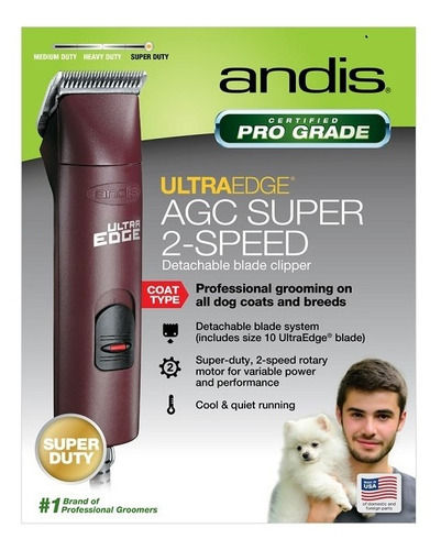 Imagen 2 de 3 de Máquina Rasuradora Andis Ultraedge 2 Velocidades Super