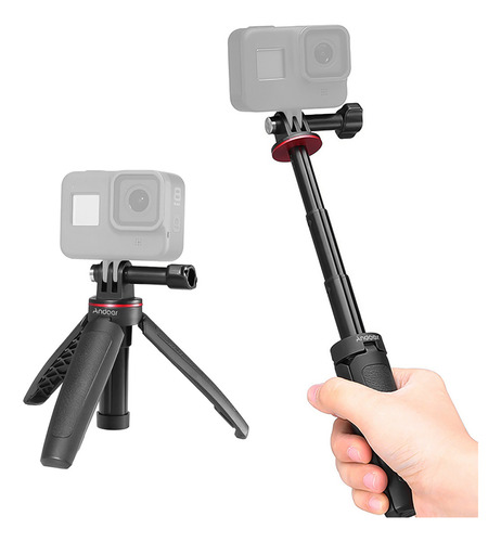 Trípode Cámara Portátil Gopro Con Trípode De Escritorio Ando