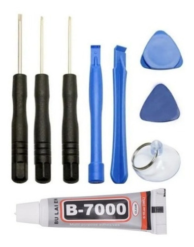 Kit Basico Herramientas Celulares + Pegamento B7000 3ml 