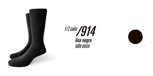 Imagen 3 de 10 de Pack 3 Medias Elemento Larga Algodón Liso Vestir Casual 912