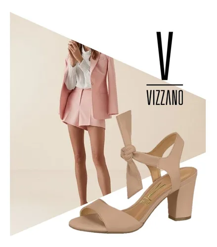Sandalia vizzano salto grosso de best sale amarrar