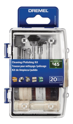 Kit Minitorno Limpieza Pulido 726 Dremel 20 Accesorios