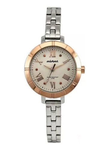 Reloj Mistral Lmt-6923tt  Acero 30m Wr Cristal Duro Gemma