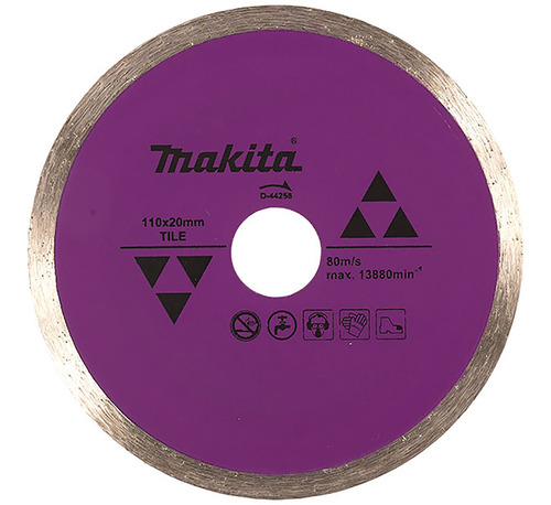 Makita D-44258 Disco Diamante Rin Continuo 4 3/8   P/azulejo