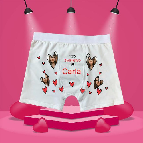 Boxer Personalizado San Valentín Regalos Parejas Amor