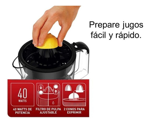 Exprimidor De Jugos CĂtricos T-fal Acero Inoxidable 2 Conos