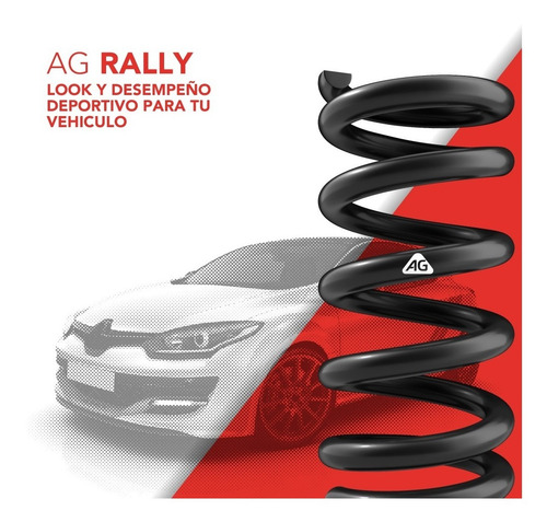 Imagen 3 de 7 de Kit 2 Espirales Delanteros Ag Rally Torino
