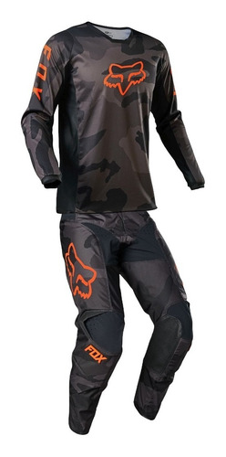 Conjunto Motocross Fox 180 Trev Camuflado Fluo Winnersport