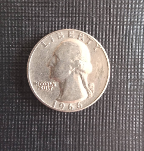 Estados Unidos Quarter Dollar Liberty Sem Letra 1966 M128