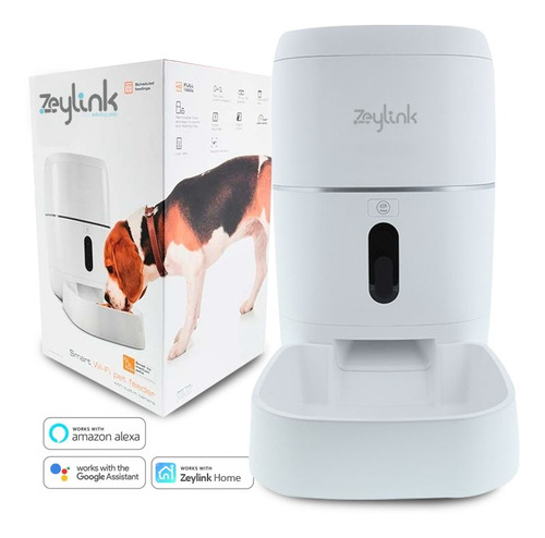 Dispensador Comida Automático Mascotas Gato Perro Wifi Alexa