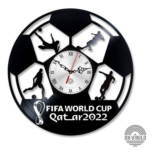 Mundial Qatar Reloj De Pared Y Escritorio Regalo Futbol 