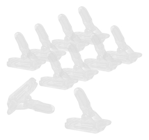 2 X 10 Uds Clips Para Lona Empuñaduras De Bloqueo Claro