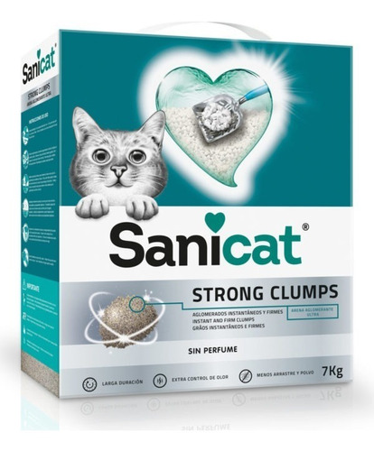 Piedras Aglomerantes Para Gatos Sanicat 7 Kg