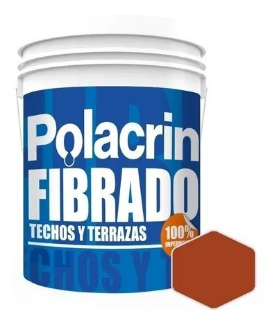 Polacrin Fibrado Membrana Techos X 10 Lt.