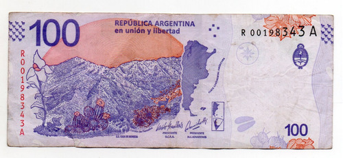 Argentina Billete 100 Pesos Taruca Reposicion Bottero 5404 B