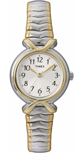 Reloj Mujer Timex T21854 Cuarzo Pulso Bicolor En Acero