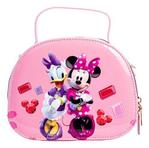 Bolso Pequeño Infantil Para Niña Minnie Mouse Brillante