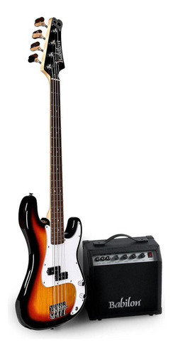 Paquete De Bajo Eléctrico C/amplificador Tourman Bass-sb Kit Cantidad De Cuerdas 4 Color Sunburst Orientación De La Mano Diestro