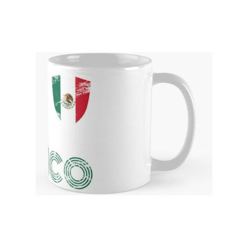 Taza Camiseta De Fútbol De México Desgastada Fútbol Mexicano