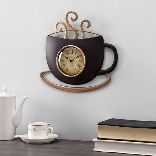 Firstime Co Reloj Taza Latte Plastico Estilo Granja 11.5 X