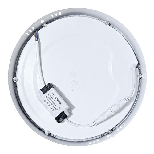 Imagen 3 de 10 de Panel Plafon Aplique Led 18w Blanco Circular Redondo 220v