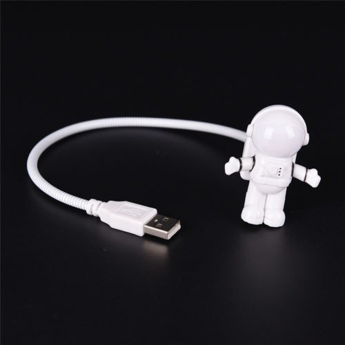 Usb Led Ajustable Noche Creativa Astronauta Luz Para Ordenad