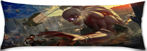 Cojin Almohada Titan Acrozado Attack On Titan Anime 35x100cm