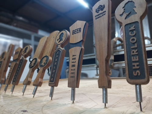 Tap Handle Manija Para Canilla Cerveceria Chopera De Madera