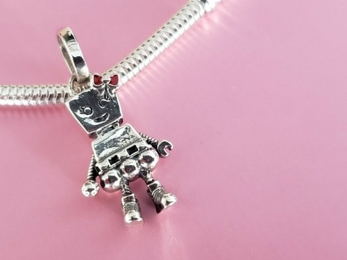 Imagen 2 de 4 de Dije Charm Para Pulsera Estilo Pando Modelo Robotina B