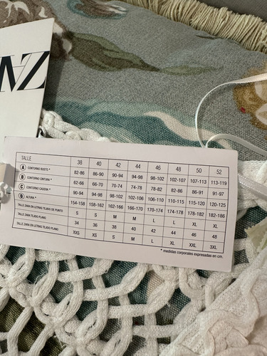Zara Vestido Macramé Blanco Talle S /m