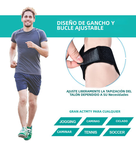 Vmimv T20247-B 2 Par taloneras ortopedicas espolon Código L, taloneras de gel calcaneo Para Alivio De Talón Dolor
