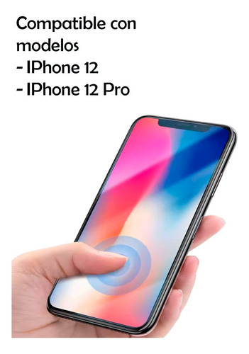 Kit 2 Micas Vidrio Templado Compatible Con Iphone 12 12 Pro