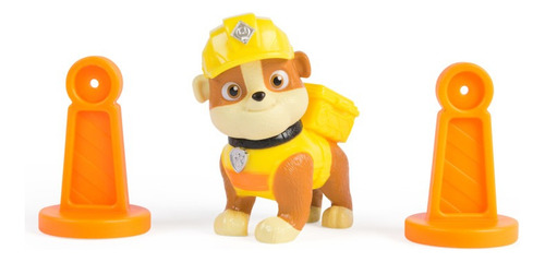Rubble & Crew, Launch & Spin Spaceship, Escenario Con Figura De Juguete De Rubble Con Uniforme De Construcción, Juguetes Para Niños Y Niñas A Partir De 3 Años