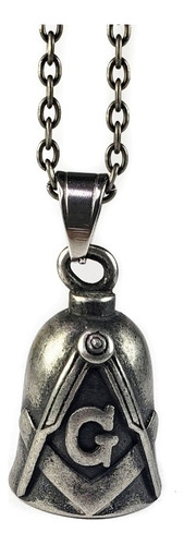 Dije Collar Colgante Masón Campana Masón Acero Inoxidable