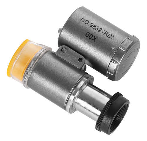 Lupa Iluminada Con Lupa De 60x Con 2 Luces Led Y 1