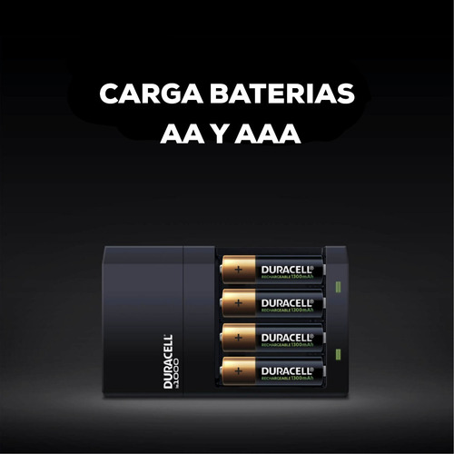 4 Cargadores Duracell C/4 Pilas Recargables Aa De 2500mah Cu