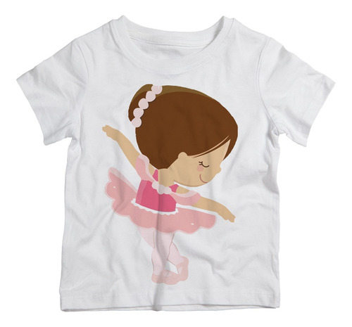 Camiseta Infantil Menina Bailarina Rosinha