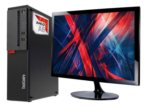 Baratisimo! Pc Lenovo Amd Disco Ssd +monitor 19p +accesorios (Reacondicionado)